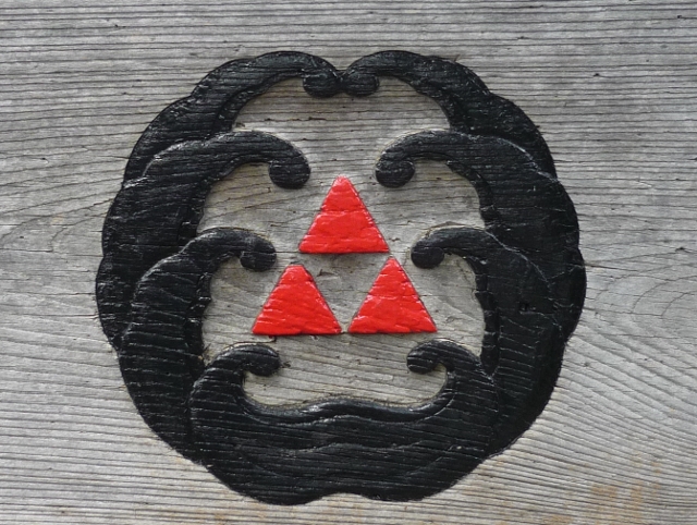 旧品川宿の利田神社の神紋